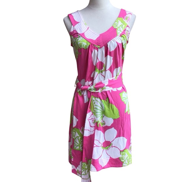 Lily Pulitzer Floral Silk Blend Sleeveless Dress NEW - Picture 1 of 10